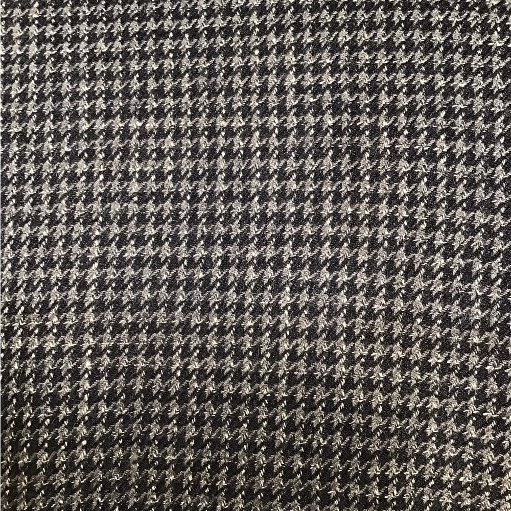 Vintage Houndstooth Silk Blazer Checkered Suit Jacket Plaid Sports Coat 42R - Picture 13 of 16